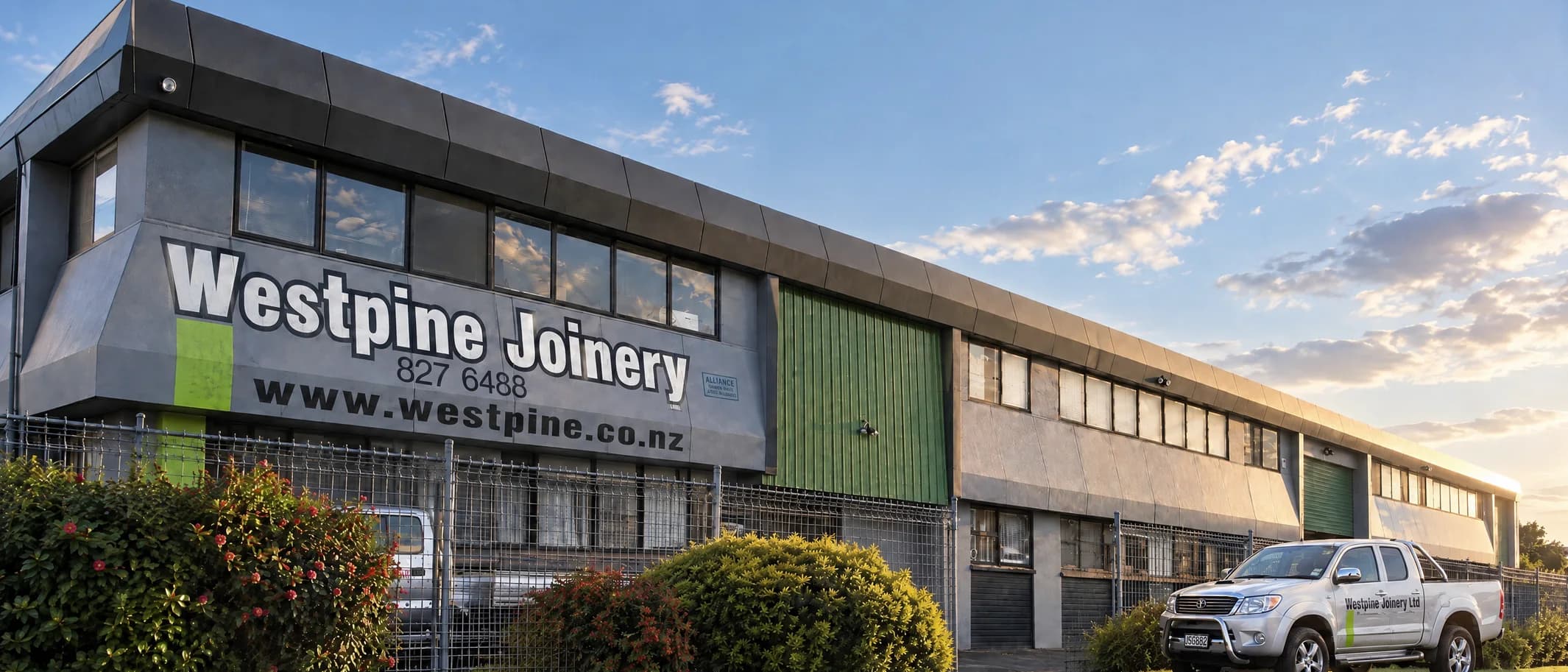 The Westpine Joinery workshop building on Binsted Road, New Lynn