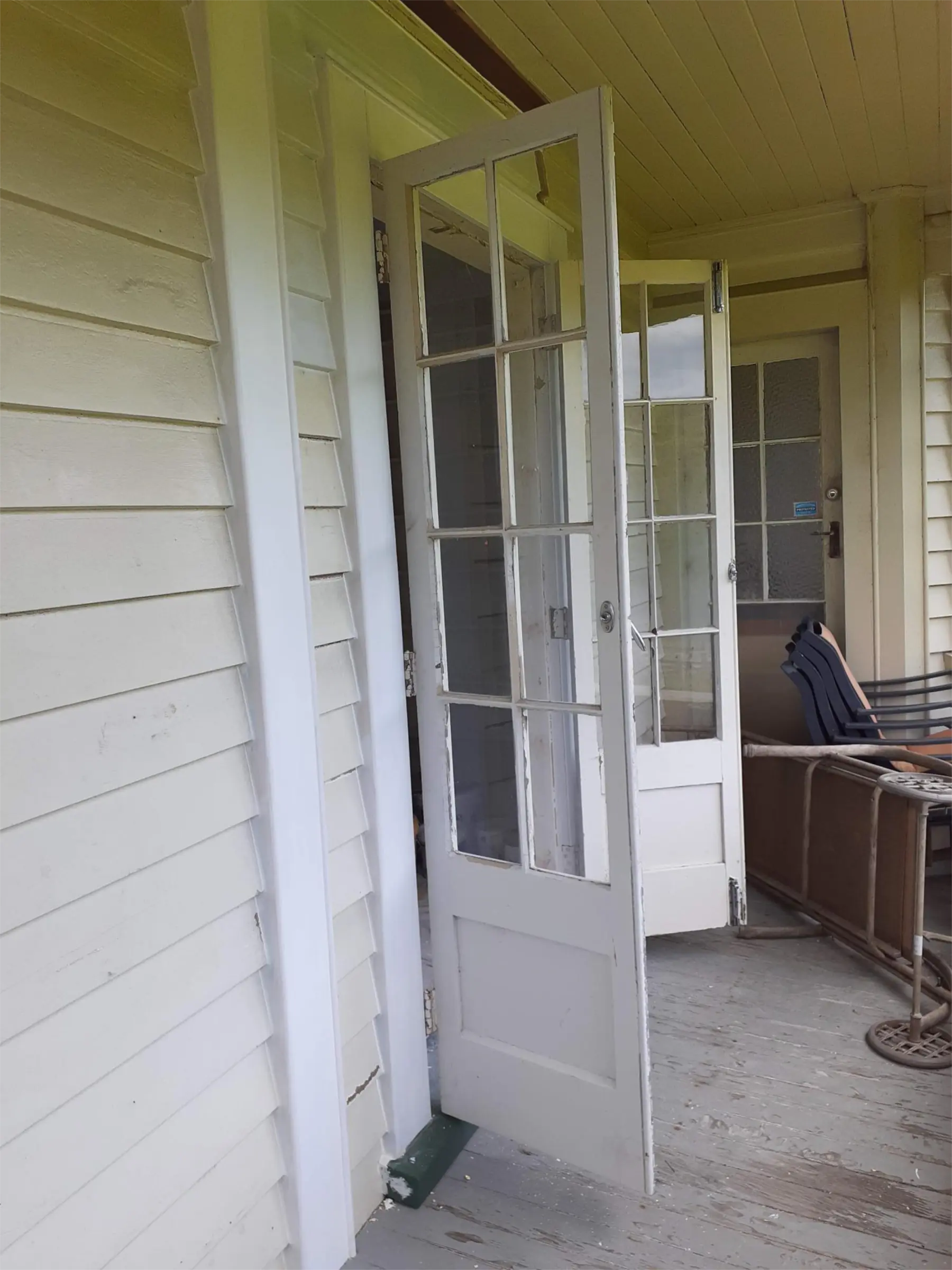 French doors from exterior